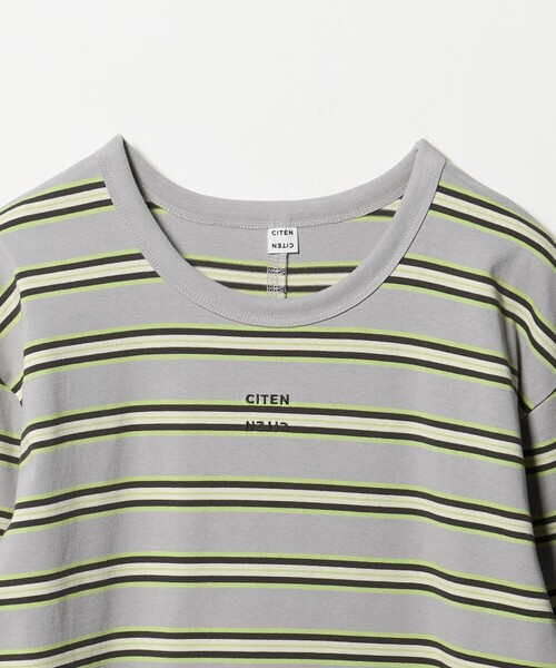 CITEN（シテン）の「＜CITEN＞ロゴボーダーワンピース（ワンピース・レディース・ブラック/ライトグレー・S/M）」の9枚目の写真