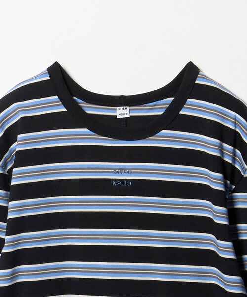 CITEN（シテン）の「＜CITEN＞ロゴボーダーワンピース（ワンピース・レディース・ブラック/ライトグレー・S/M）」の15枚目の写真