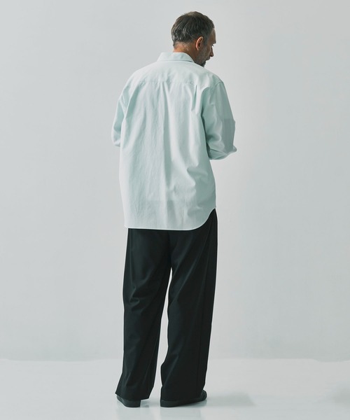 ATON(エイトン)の「【ATON / エイトン】WASHER OXFORD LOOSE FIT SHRIT(シャツ/ブラウス・メンズ・ピンク/グリーン/サックスブルー・4/6/2)」の7枚目の写真