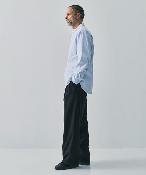 ATON(エイトン)の「【ATON / エイトン】WASHER OXFORD LOOSE FIT SHRIT(シャツ/ブラウス・メンズ・ピンク/グリーン/サックスブルー・4/6/2)」の11枚目の写真