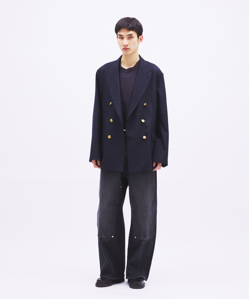 JOURNAL STANDARD（ジャーナルスタンダード）の「ダブル ニー バギー ジーンズ（デニムパンツ・メンズ・ブラック/ブルー系その他・MEDIUM/LARGE）」の9枚目の写真