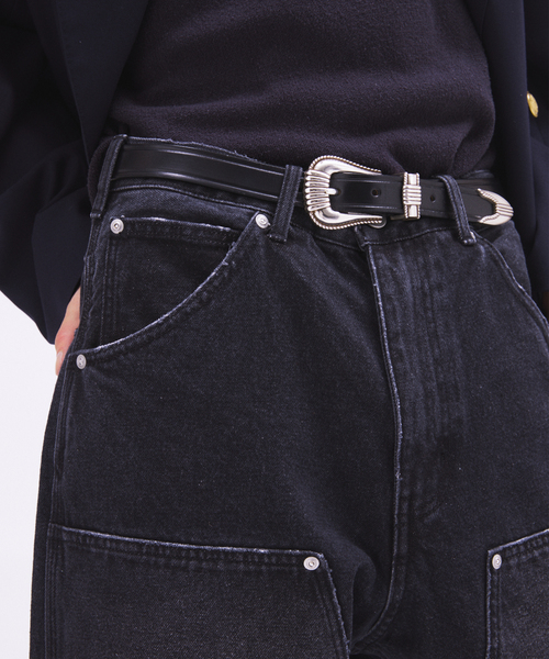 JOURNAL STANDARD（ジャーナルスタンダード）の「ダブル ニー バギー ジーンズ（デニムパンツ・メンズ・ブラック/ブルー系その他・MEDIUM/LARGE）」の15枚目の写真