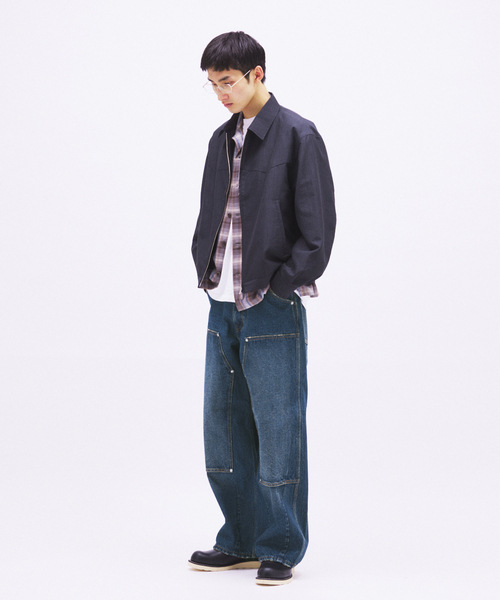 JOURNAL STANDARD（ジャーナルスタンダード）の「ダブル ニー バギー ジーンズ（デニムパンツ・メンズ・ブラック/ブルー系その他・MEDIUM/LARGE）」の20枚目の写真