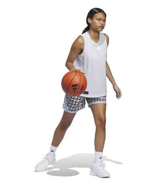 adidas（アディダス）の「ADIDAS CRAZY LIGHT KALEIDOSCOPE AOP SHORTS（アディダス クレージー ライト カレイドスコープ AOP ショーツ）（その他パンツ・メンズ・グレー系・SMALL/XX-LARGE/X-LARGE）」の4枚目の写真
