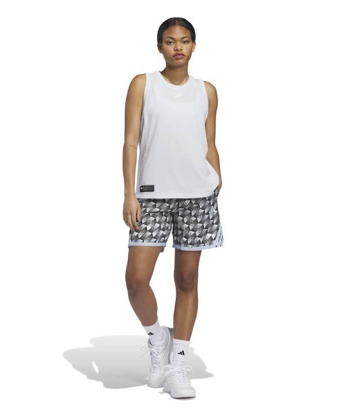 adidas（アディダス）の「ADIDAS CRAZY LIGHT KALEIDOSCOPE AOP SHORTS（アディダス クレージー ライト カレイドスコープ AOP ショーツ）（その他パンツ・メンズ・グレー系・SMALL/XX-LARGE/X-LARGE）」の5枚目の写真