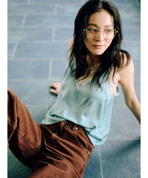 Ungrid（アングリッド）の「ブリーチデザインフレアデニム（デニムパンツ・レディース・ブラウン/オフホワイト・26inch/25inch/24inch）」の22枚目の写真