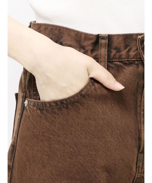 Ungrid（アングリッド）の「ブリーチデザインフレアデニム（デニムパンツ・レディース・ブラウン/オフホワイト・26inch/25inch/24inch）」の14枚目の写真