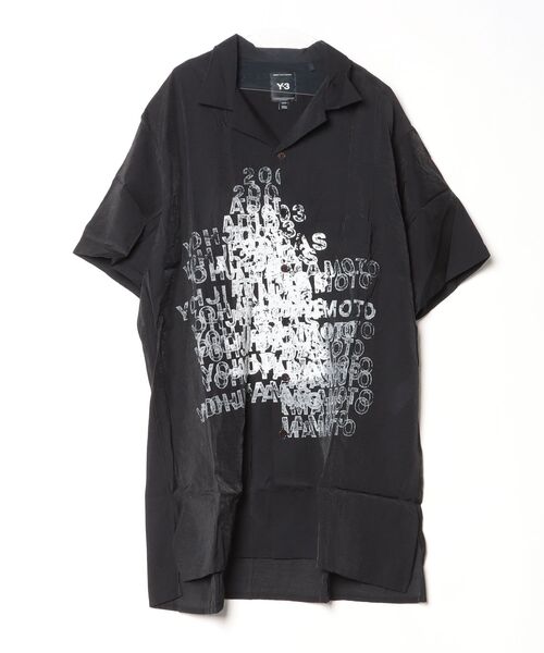 Y-3(ワイスリー)の「Y-3 PLACED GRAPHIC SHORT SLEEVE LONG SHIRT(シャツ/ブラウス・メンズ・ブラック・X-SMALL/SMALL/MEDIUM/LARGE/X-LARGE)」の3枚目の写真