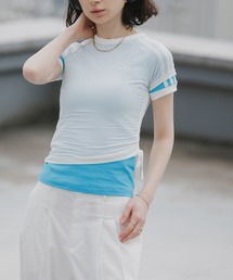adidas/アディダス レディース トレフォイルロゴ ダブルレイヤー カリ 半袖Tシャツ 秋 秋服 2026年秋冬