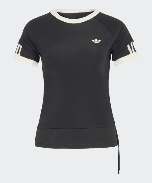 adidas（アディダス）の「adidas/アディダス レディース トレフォイルロゴ ダブルレイヤー カリ 半袖Tシャツ 2026年春夏（Tシャツ/カットソー・レディース・ライトブルー/ブラック/イエロー・S/M/L）」の20枚目の写真