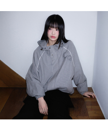 ROSEFRANTZ（ロゼフランツ）の「Rose Corsage Check Windbreaker [Black]（ナイロンジャケット）」