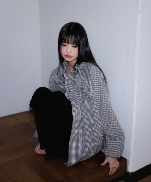 ROSEFRANTZ（ロゼフランツ）の「Rose Corsage Check Windbreaker [Black]（ナイロンジャケット・レディース・ブラック・OS）」の22枚目の写真