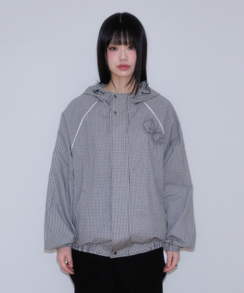 ROSEFRANTZ（ロゼフランツ）の「Rose Corsage Check Windbreaker [Black]（ナイロンジャケット・レディース・ブラック・OS）」の15枚目の写真