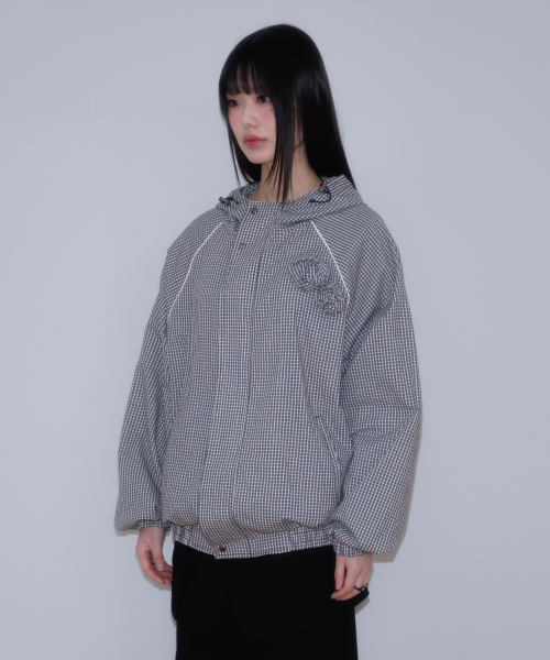 ROSEFRANTZ（ロゼフランツ）の「Rose Corsage Check Windbreaker [Black]（ナイロンジャケット・レディース・ブラック・OS）」の16枚目の写真