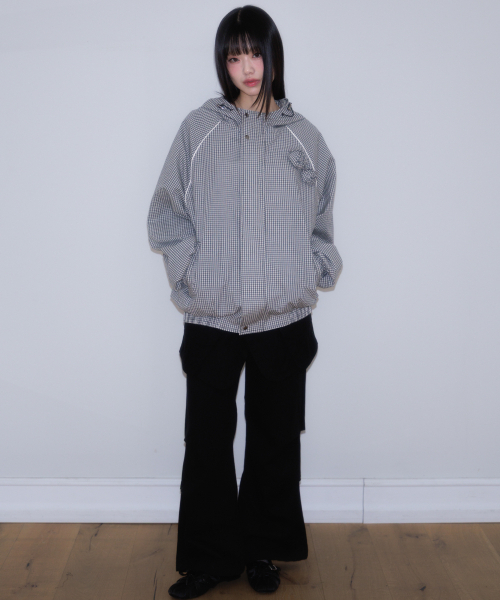 ROSEFRANTZ（ロゼフランツ）の「Rose Corsage Check Windbreaker [Black]（ナイロンジャケット・レディース・ブラック・OS）」の17枚目の写真