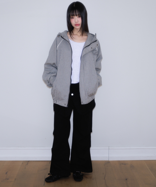ROSEFRANTZ（ロゼフランツ）の「Rose Corsage Check Windbreaker [Black]（ナイロンジャケット・レディース・ブラック・OS）」の11枚目の写真