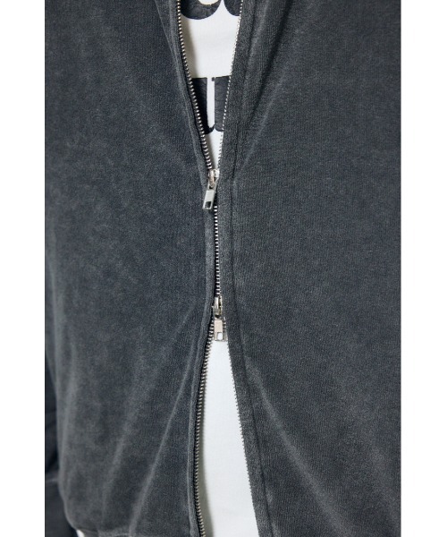AZUL by moussy（アズールバイマウジー）の「ソフトパイルジップアップフーディー 春服　秋服　フルジップパーカー（パーカー・メンズ・カーキ/ライトブラック/モカ・LARGE/MEDIUM/X-LARGE）」の15枚目の写真