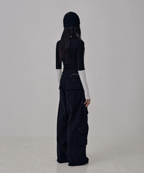 41PRAY(サイルプレイ)の「Echo Layer T-shirts Pack / Black(Tシャツ/カットソー・レディース・ブラック・OS)」の6枚目の写真