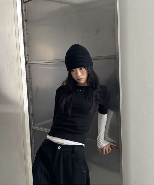 41PRAY(サイルプレイ)の「Echo Layer T-shirts Pack / Black(Tシャツ/カットソー・レディース・ブラック・OS)」の4枚目の写真