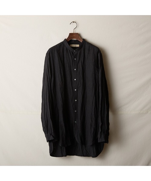 suzuki takayuki（スズキタカユキ）の「peasant shirt（シャツ/ブラウス・メンズ・ホワイト/ベージュ/ブラック・01）」の2枚目の写真