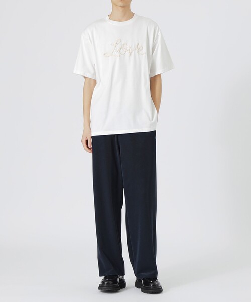 LOVELESS（ラブレス）の「LOVEコード刺繍Tシャツ（Tシャツ/カットソー・メンズ・ネイビー/オフホワイト/ブラック・L/M）」の15枚目の写真