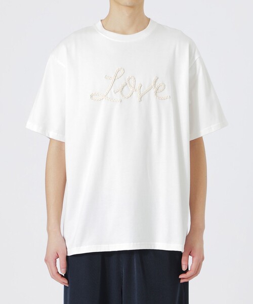 LOVELESS（ラブレス）の「LOVEコード刺繍Tシャツ（Tシャツ/カットソー・メンズ・ネイビー/オフホワイト/ブラック・L/M）」の11枚目の写真