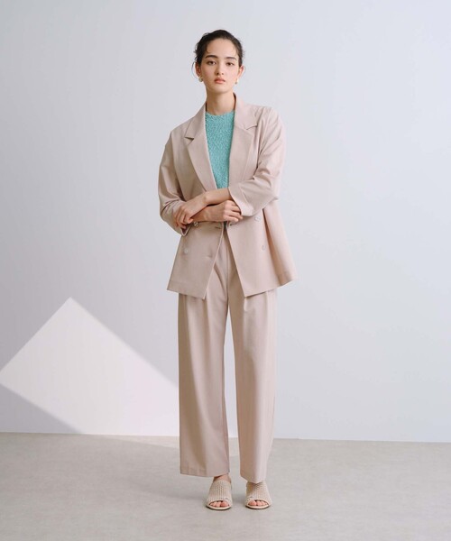 BIANCA（ビアンカ）の「【接触冷感・UV対策】【セットアップ】コンフォタブルジャージーパンツ（その他パンツ・レディース・ブラック/ベージュ・36/40/38）」の16枚目の写真