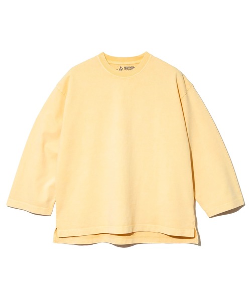 go slow caravan(ゴースローキャラバン)の「32/1 三本引き揃え ヘビー天竺 ケミカル ワイド 9/S TEE(Tシャツ/カットソー・メンズ・グリーン/パープル/イエロー・X-LARGE/LARGE/MEDIUM)」の12枚目の写真