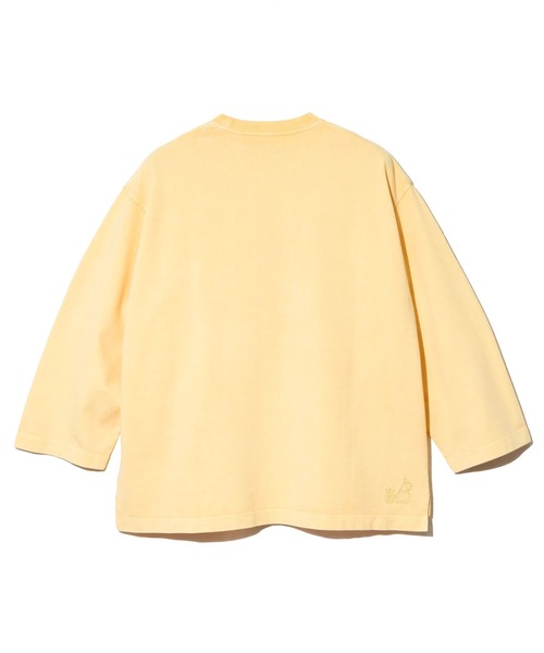 go slow caravan(ゴースローキャラバン)の「32/1 三本引き揃え ヘビー天竺 ケミカル ワイド 9/S TEE(Tシャツ/カットソー・メンズ・グリーン/パープル/イエロー・X-LARGE/LARGE/MEDIUM)」の13枚目の写真