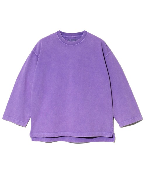 go slow caravan(ゴースローキャラバン)の「32/1 三本引き揃え ヘビー天竺 ケミカル ワイド 9/S TEE(Tシャツ/カットソー・メンズ・グリーン/パープル/イエロー・X-LARGE/LARGE/MEDIUM)」の14枚目の写真