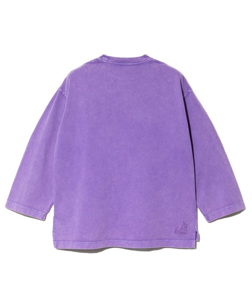 go slow caravan(ゴースローキャラバン)の「32/1 三本引き揃え ヘビー天竺 ケミカル ワイド 9/S TEE(Tシャツ/カットソー・メンズ・グリーン/パープル/イエロー・X-LARGE/LARGE/MEDIUM)」の15枚目の写真