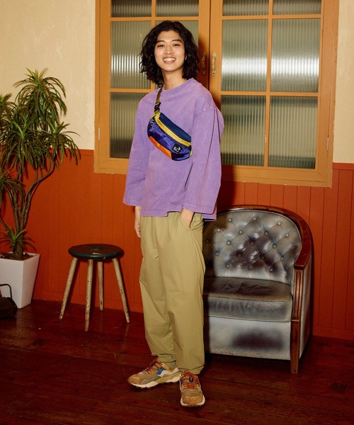 go slow caravan(ゴースローキャラバン)の「32/1 三本引き揃え ヘビー天竺 ケミカル ワイド 9/S TEE(Tシャツ/カットソー・メンズ・グリーン/パープル/イエロー・X-LARGE/LARGE/MEDIUM)」の19枚目の写真