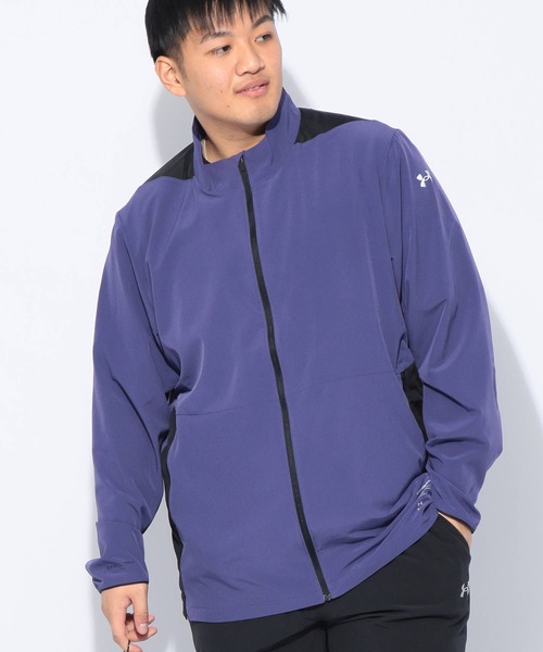 UNDER ARMOUR(アンダーアーマー)の「ジャケット メンズ 大きいサイズ FITTED STORM UPF40 メッシュ切り替え フルジップ UNDER ARMOUR (アンダーアーマー)(ブルゾン・メンズ・パープル/ブラック・5XL/4XL/3XL)」の15枚目の写真
