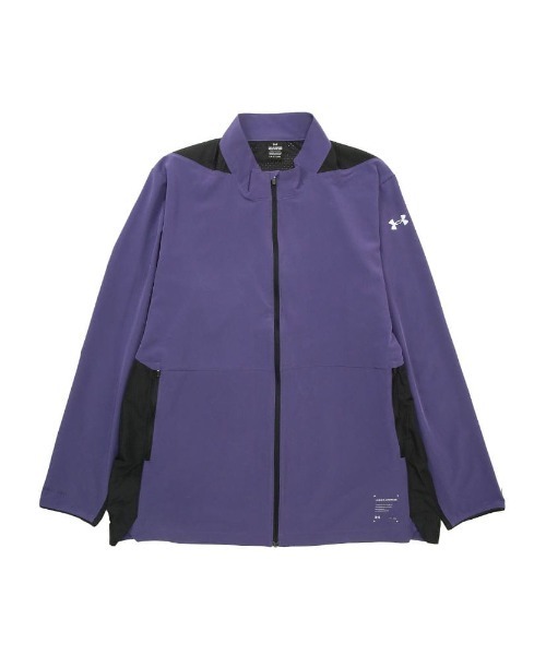 UNDER ARMOUR(アンダーアーマー)の「ジャケット メンズ 大きいサイズ FITTED STORM UPF40 メッシュ切り替え フルジップ UNDER ARMOUR (アンダーアーマー)(ブルゾン・メンズ・パープル/ブラック・5XL/4XL/3XL)」の4枚目の写真