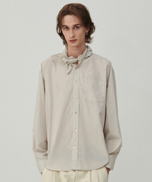 Beyond Closet（-）の「[コレクションライン] スカーフディテールラウンドシャツ アイボリー（シャツ/ブラウス）」