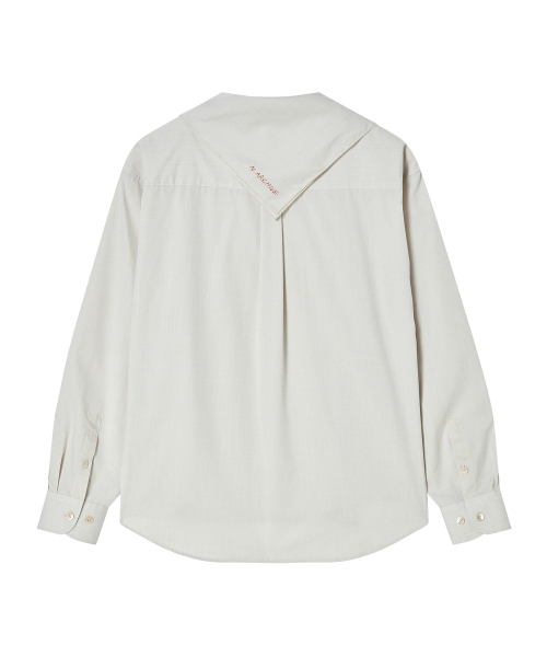 Beyond Closet（-）の「[コレクションライン] スカーフディテールラウンドシャツ アイボリー（シャツ/ブラウス・メンズ・その他・LARGE/MEDIUM）」の11枚目の写真