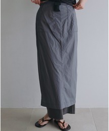 anuke（アンヌーク）の「Sheer Workpocket Skirt（スカート）」