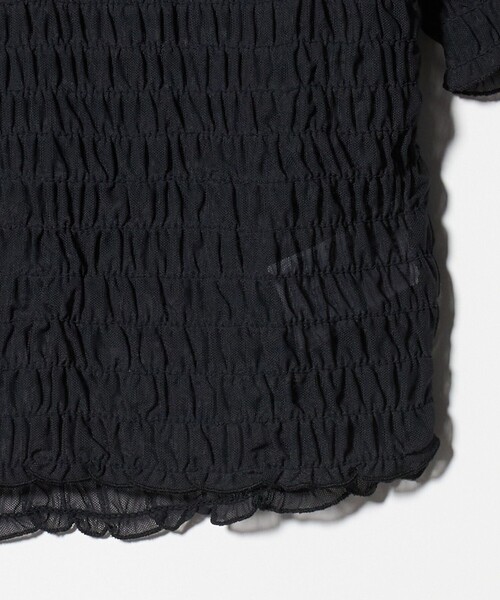 adidas Originals(アディダスオリジナルス)の「<adidas Originals>スモックド カリ Tシャツ(その他トップス・レディース・ブラック・M)」の5枚目の写真