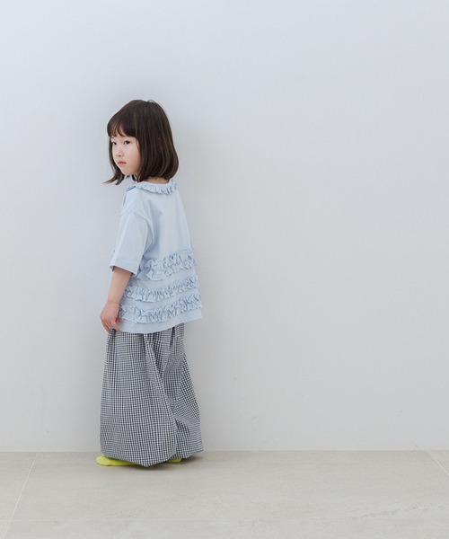 LOWRYS FARM（ローリーズファーム）の「チビフリルプルオーバーＳＳ　664976（Tシャツ/カットソー・キッズ・ブルー/オフホワイト/ブラック・140cm/130cm/120cm/110cm/150cm）」の11枚目の写真