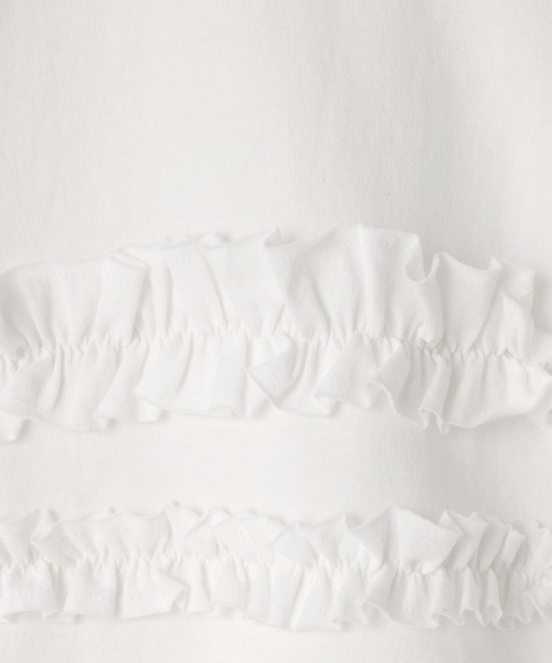 LOWRYS FARM（ローリーズファーム）の「チビフリルプルオーバーＳＳ　664976（Tシャツ/カットソー・キッズ・ブルー/オフホワイト/ブラック・140cm/130cm/120cm/110cm/150cm）」の22枚目の写真