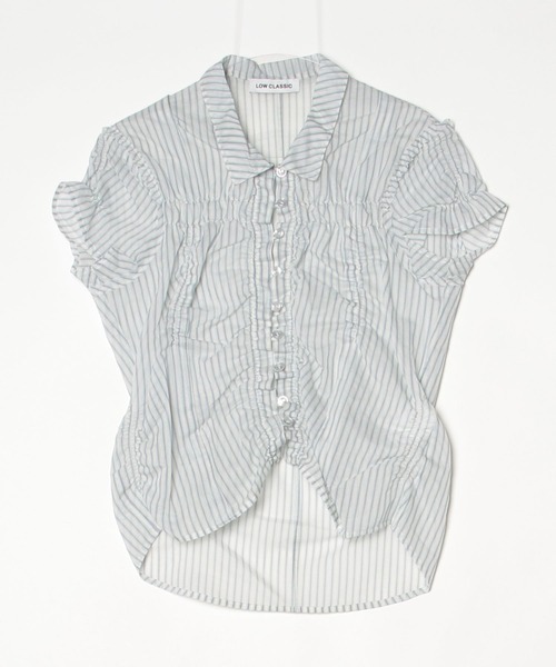 LOW CLASSIC（ロウ クラシック）の「wrinkle half sleeve shirt
