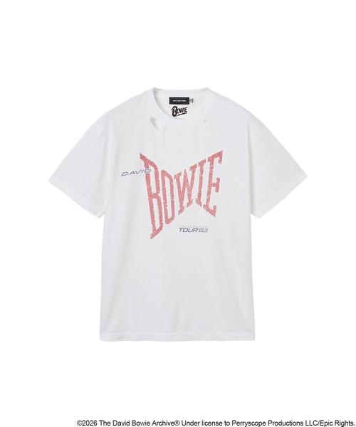 GOOD ROCK SPEED(グッドロックスピード)の「(GOOD ROCK SPEED)DAVIDBOWIE TSHIRT(Tシャツ/カットソー・レディース・ホワイト・ONE SIZE)」の2枚目の写真