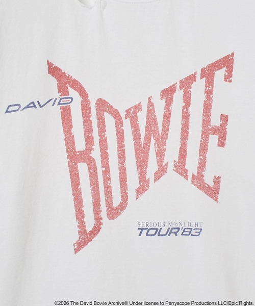 GOOD ROCK SPEED(グッドロックスピード)の「(GOOD ROCK SPEED)DAVIDBOWIE TSHIRT(Tシャツ/カットソー・レディース・ホワイト・ONE SIZE)」の5枚目の写真