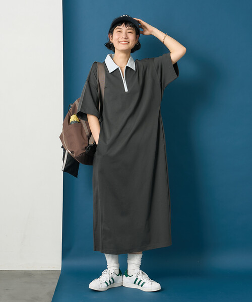 セール】藤本美貴 × FREAK'S STORE/フリークスストア 配色ハーフジップ