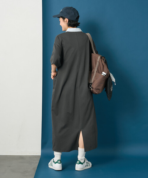 フリークスストア　チューリップワンピース 藤本美貴 × FREAK'S STORE/フリークスストア 配色ハーフジップ