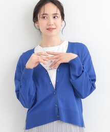 SHOO・LA・RUE | 【洗濯機可/ひんやり/UV】さらっとしたタッチが心地よい ショート丈Vカーディガン(カーディガン/ボレロ)