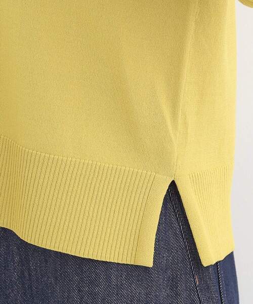 SHOO・LA・RUE(シューラルー)の「【洗濯機可/ひんやり/UV】さらっとしたタッチが心地よい ショート丈Vカーディガン(カーディガン/ボレロ・レディース・ブルー系その他/マスタード/ダークブラウン/ライトグレー/ブラック・04/03/02/01)」の15枚目の写真