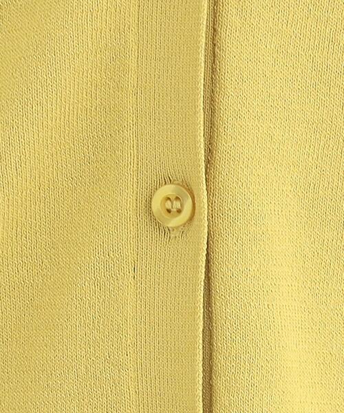 SHOO・LA・RUE(シューラルー)の「【洗濯機可/ひんやり/UV】さらっとしたタッチが心地よい ショート丈Vカーディガン(カーディガン/ボレロ・レディース・ブルー系その他/マスタード/ダークブラウン/ライトグレー/ブラック・04/03/02/01)」の14枚目の写真