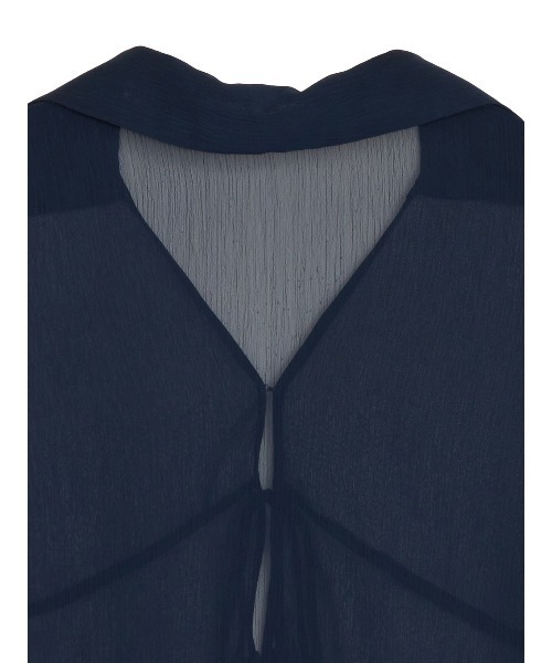 Ameri(アメリ)の「<ZOZOTOWN限定>RIBBON FRILL SHEER BROUSE(シャツ/ブラウス・レディース・ネイビー/アイボリー/ブルー・FREE)」の17枚目の写真