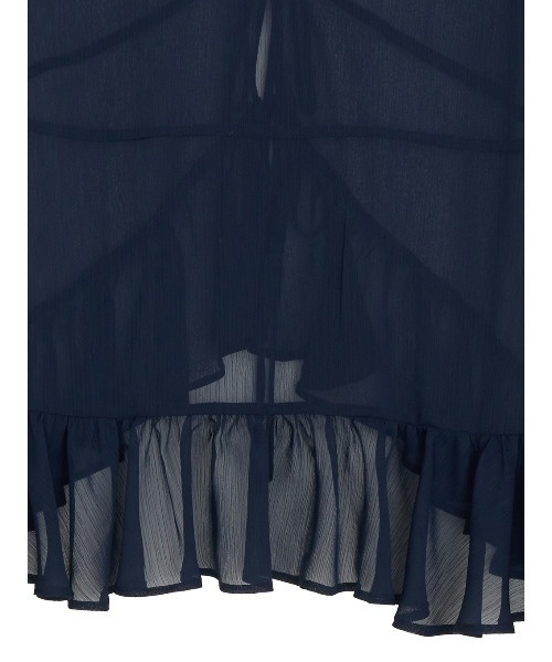 Ameri(アメリ)の「<ZOZOTOWN限定>RIBBON FRILL SHEER BROUSE(シャツ/ブラウス・レディース・ネイビー/アイボリー/ブルー・FREE)」の18枚目の写真